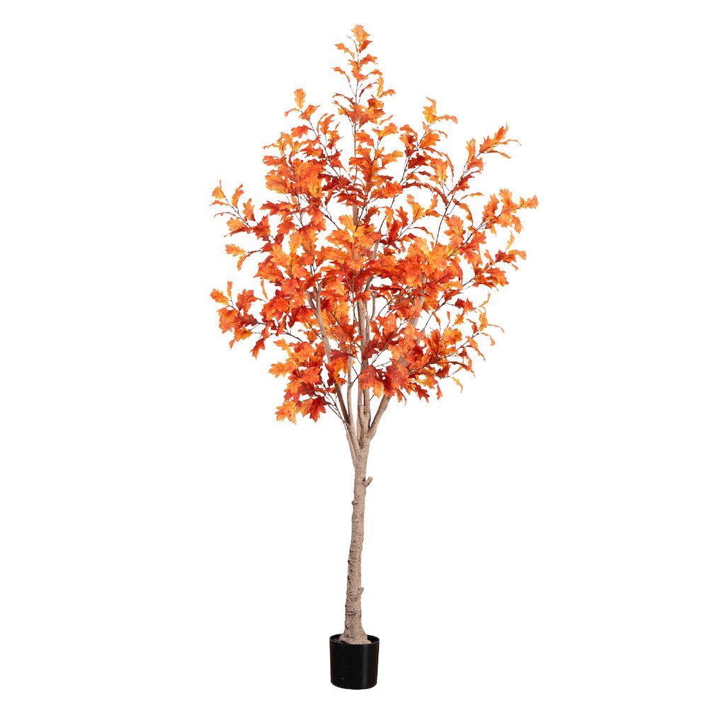 8ft. Autumn Oak Artificial Fall Tree. Picture 5
