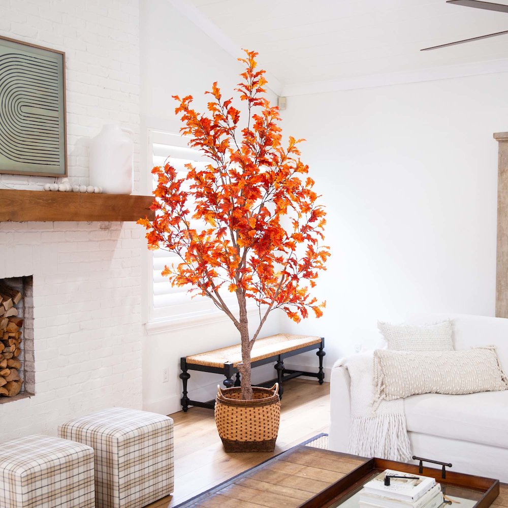 9ft. Autumn Oak Artificial Fall Tree. Picture 4