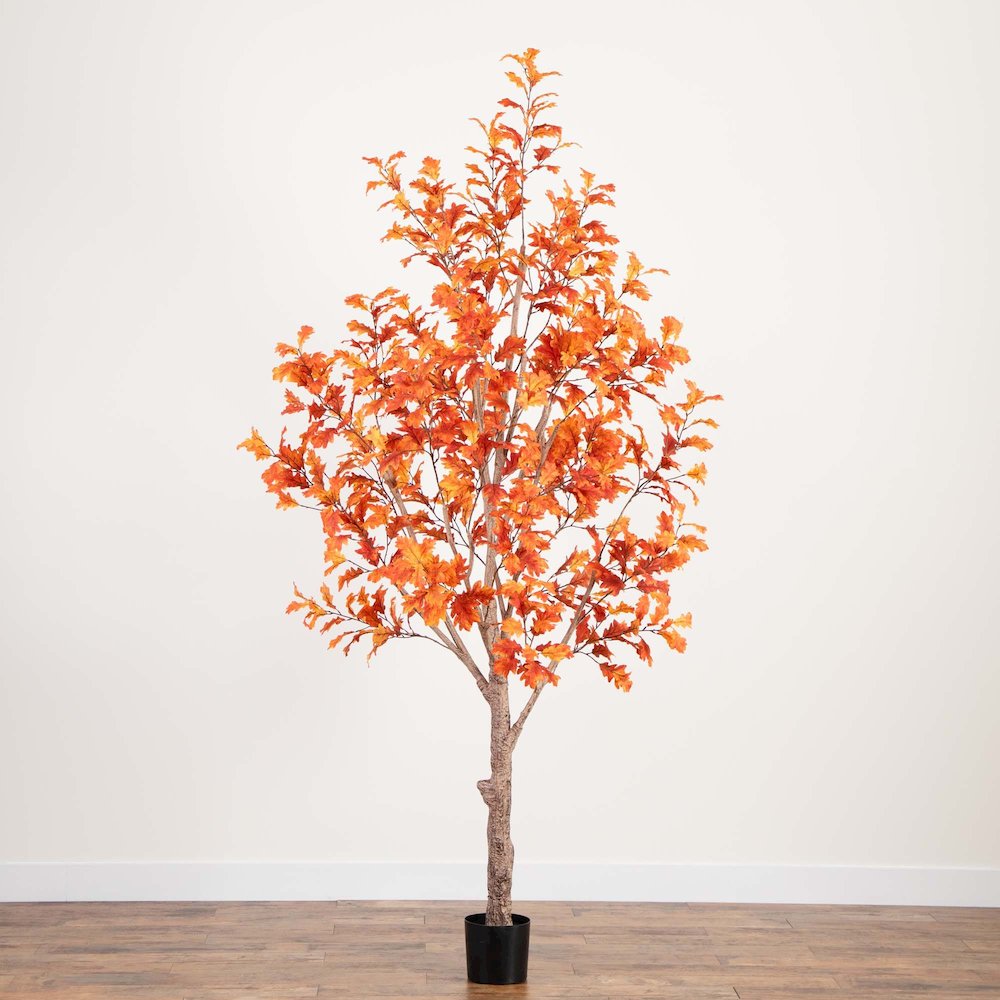 9ft. Autumn Oak Artificial Fall Tree. Picture 7