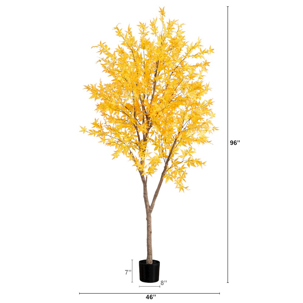 8ft. Autumn Maple Artificial Fall Tree. Picture 5