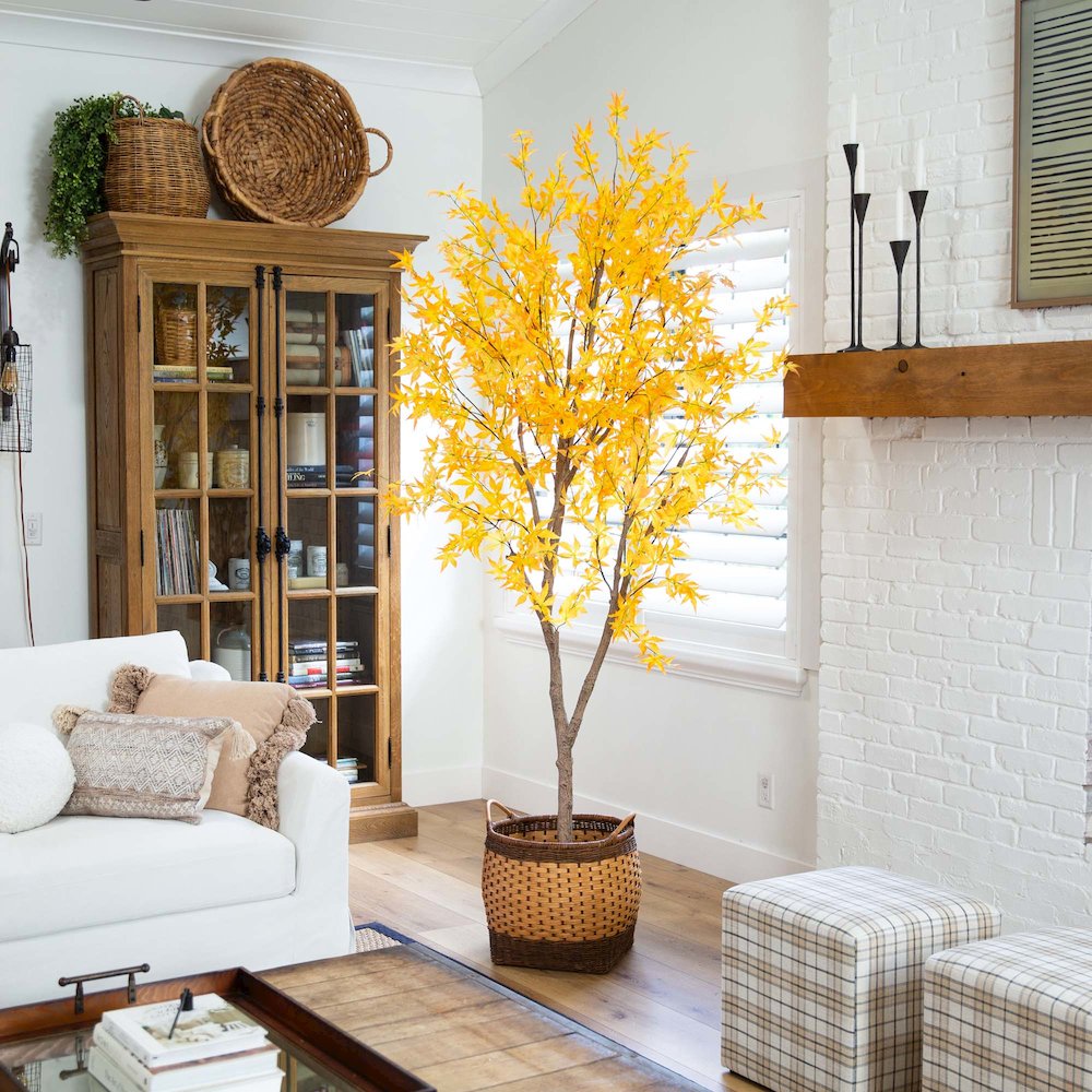 8ft. Autumn Maple Artificial Fall Tree. Picture 8