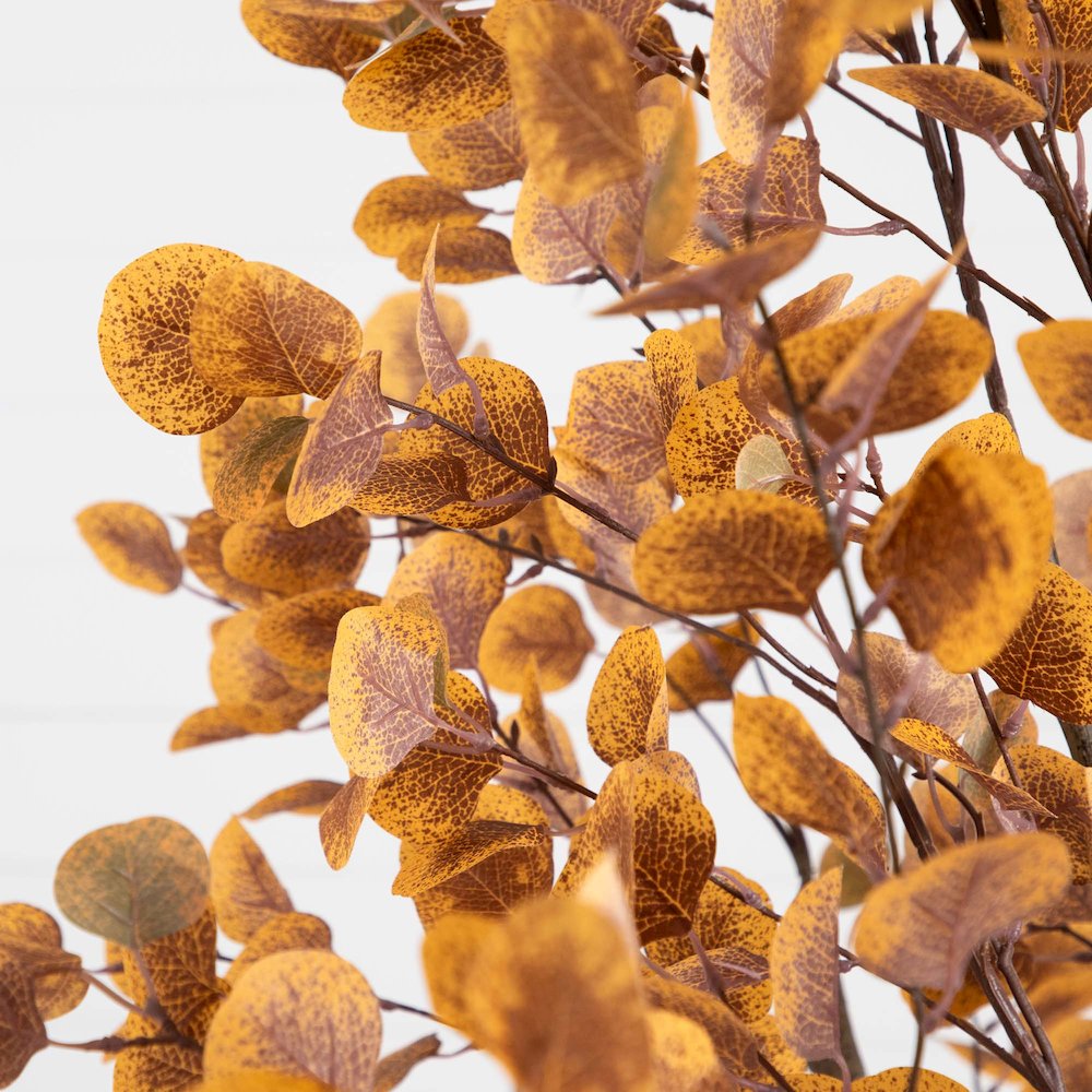 8ft. Artificial Autumn Fall Eucalyptus Tree. Picture 5
