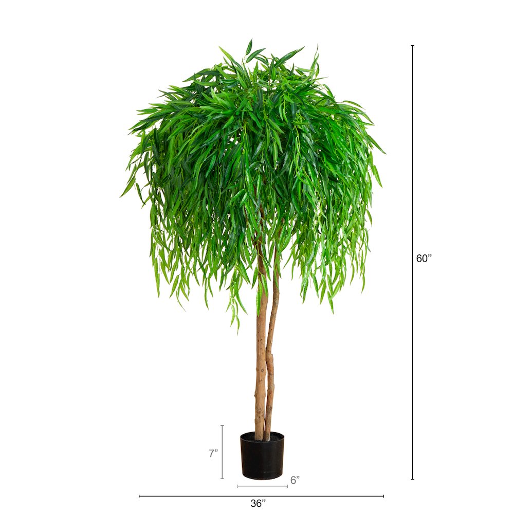 5ft. Willow Artificial Tree (Real Touch). Picture 1
