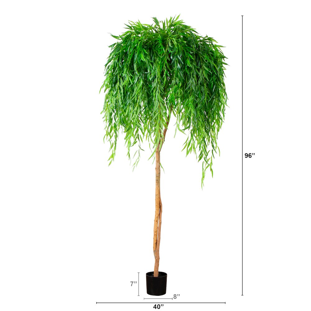 8ft. Willow Artificial Tree (Real Touch). Picture 1