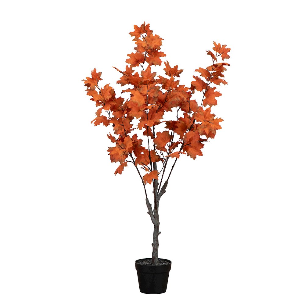 4ft. Autumn Smoky Maple Artificial Fall Tree. Picture 1