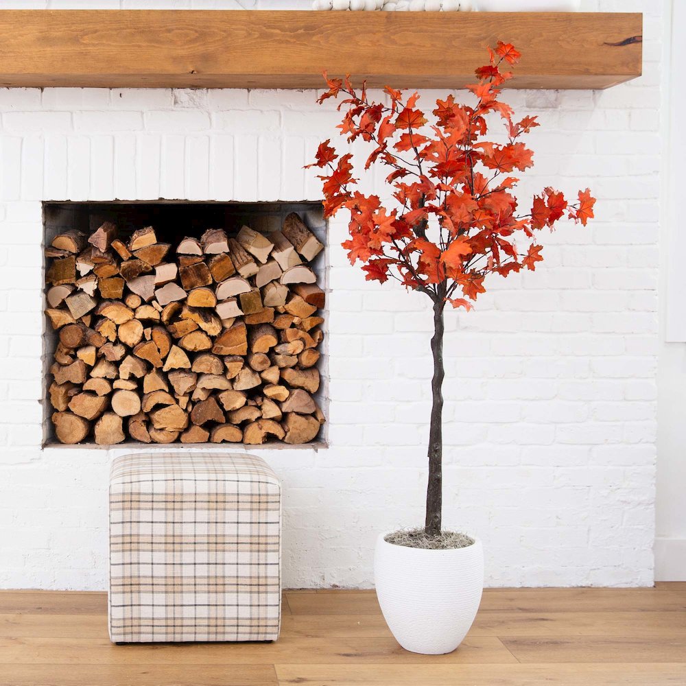 5ft. Autumn Rustic Maple Artificial Fall Tree. Picture 6