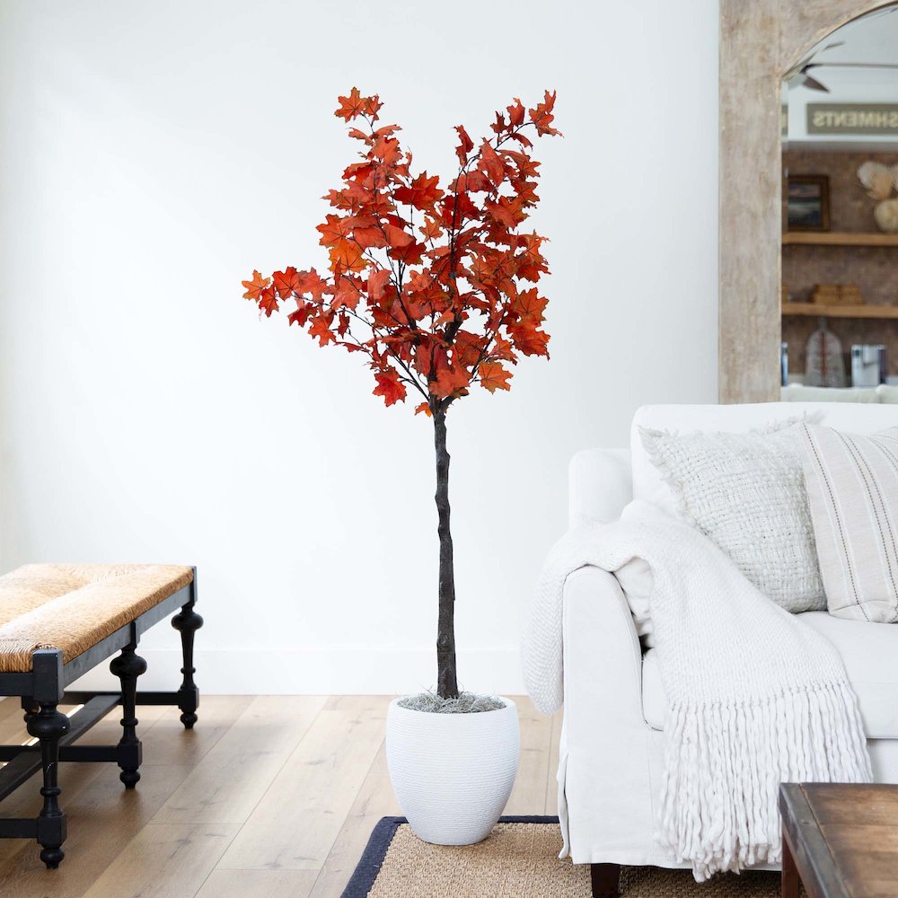 5ft. Autumn Rustic Maple Artificial Fall Tree. Picture 3