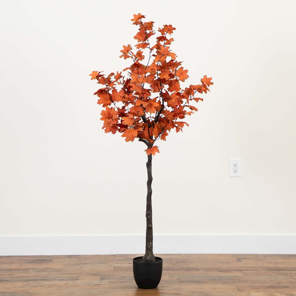 5ft. Autumn Rustic Maple Artificial Fall Tree. Picture 4