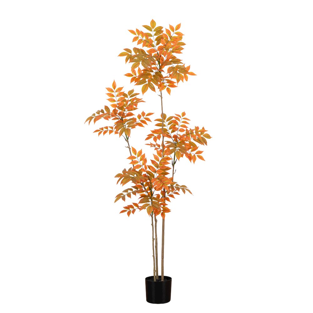 5ft. Autumn Minimalist Sumac Artificial Fall Tree. Picture 1
