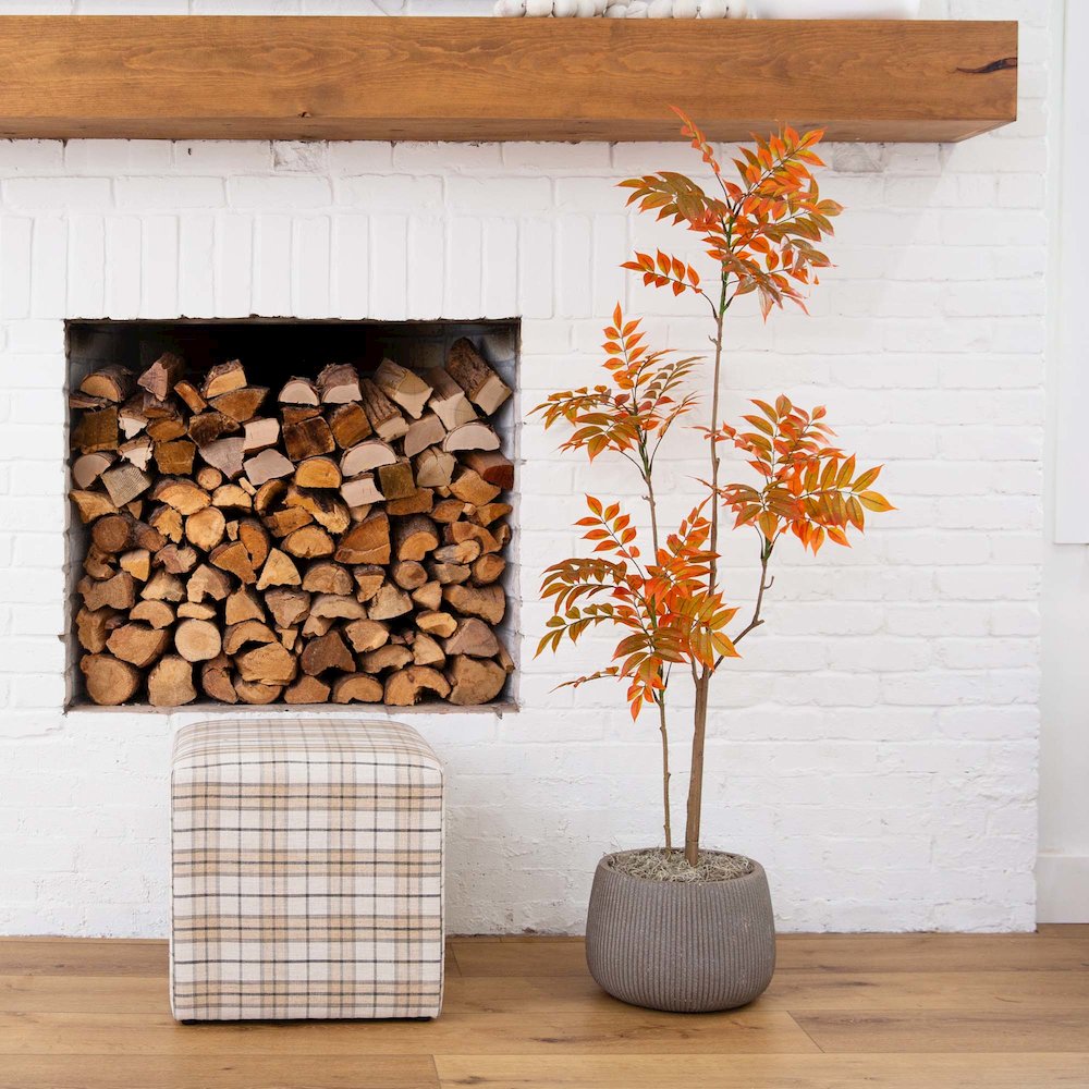 5ft. Autumn Minimalist Sumac Artificial Fall Tree. Picture 2