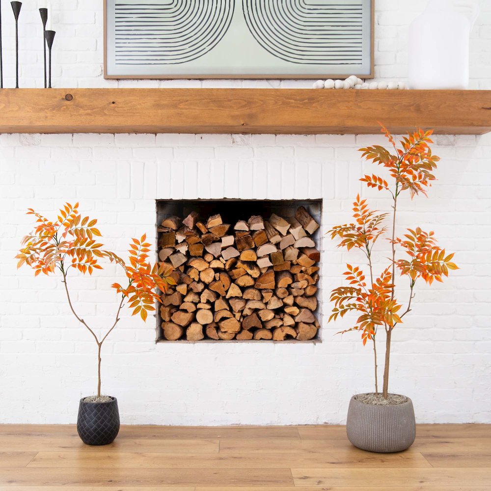 5ft. Autumn Minimalist Sumac Artificial Fall Tree. Picture 5