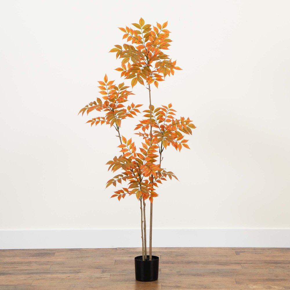 5ft. Autumn Minimalist Sumac Artificial Fall Tree. Picture 6
