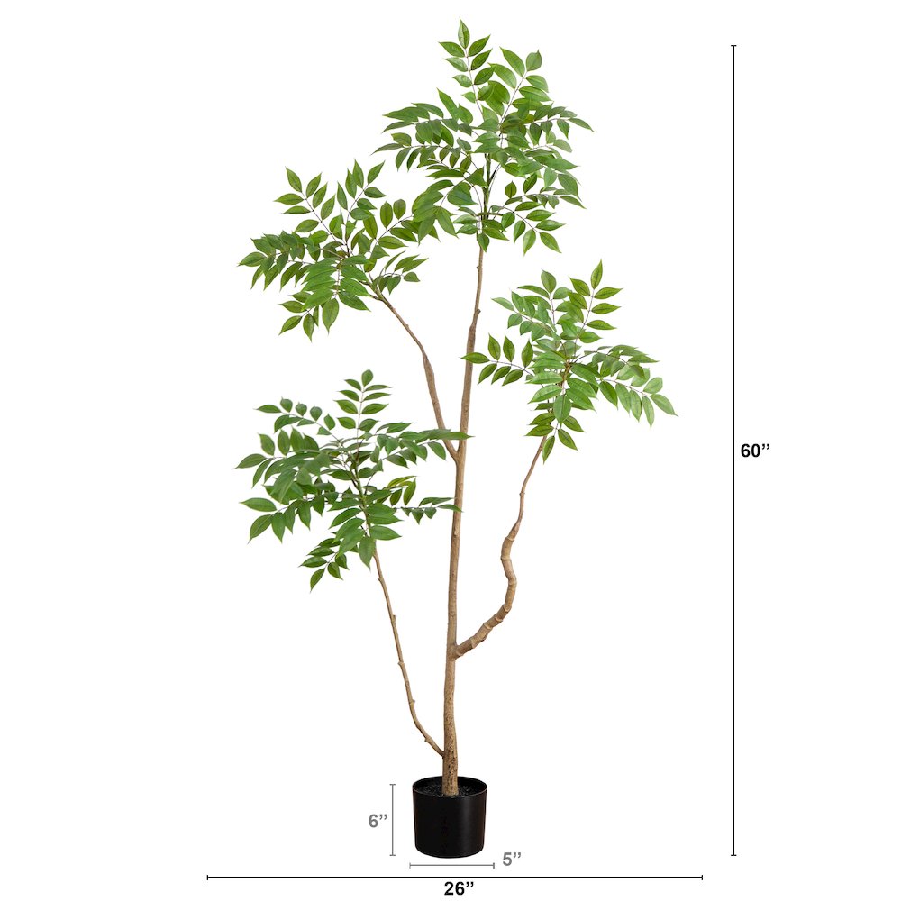 5ft. Artificial Pieris Tree. Picture 1