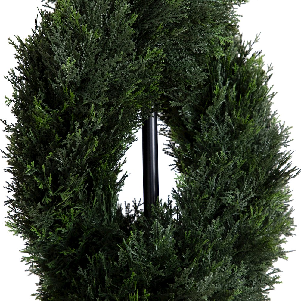 8ft. Double Pond Cypress Spiral Topiary UV Resistant (Indoor/Outdoor). Picture 2