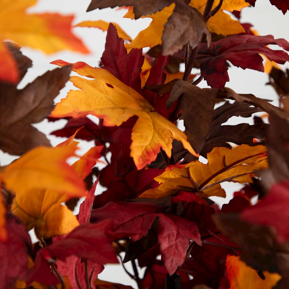 5ft. Autumn Smoky Maple Artificial Fall Tree. Picture 4