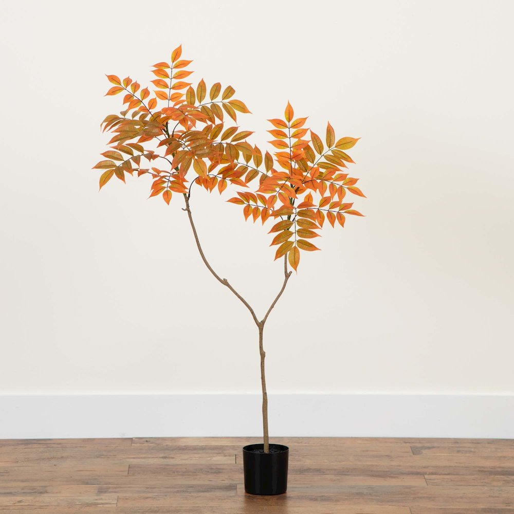 4ft. Autumn Minimalist Sumac Artificial Fall Tree. Picture 5