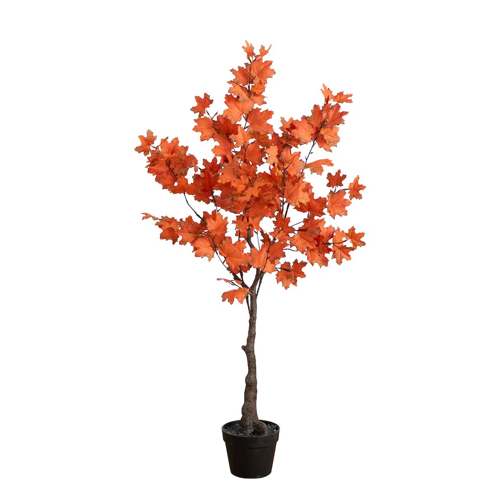 4ft. Autumn Rustic Maple Artificial Fall Tree. Picture 7
