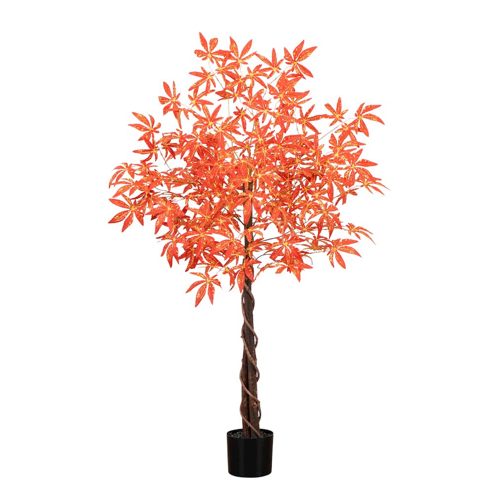 4ft. Autumn Vibrant Maple Artificial Fall Tree. Picture 7