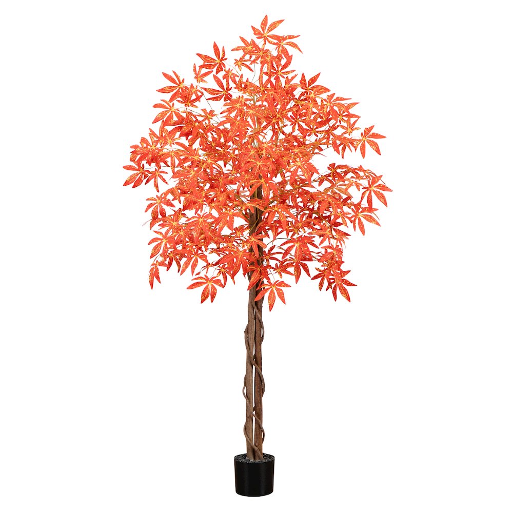 5ft. Autumn Vibrant Maple Artificial Fall Tree. Picture 7