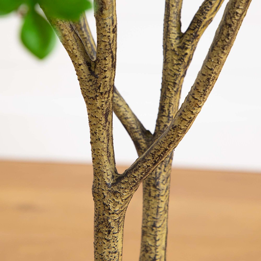 5ft. Artificial Enkianthus Tree in White Decorative Planter. Picture 3