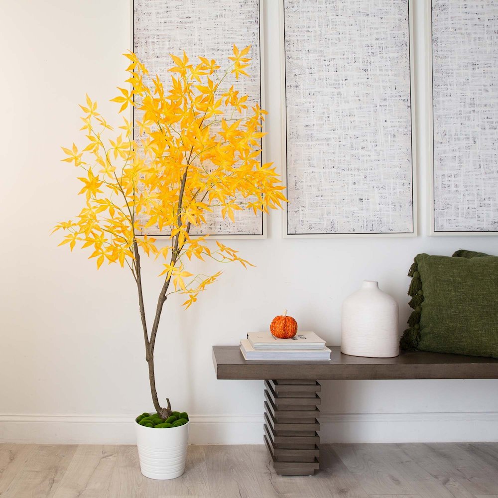 5ft. Autumn Maple Artificial Fall Tree. Picture 3