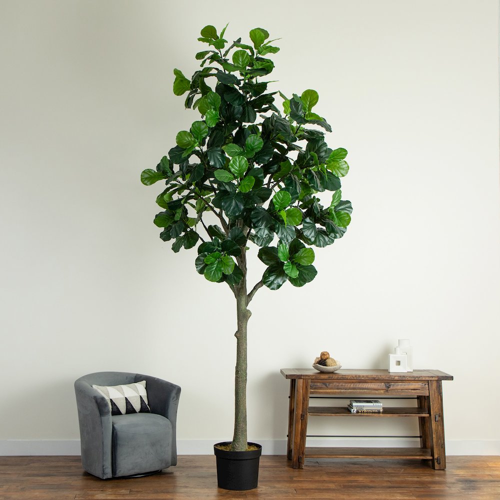 12ft. Artificial Fiddle Leaf Tree. Picture 7