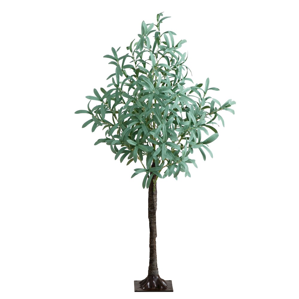 4ft. Lighted Artificial Olive Tree with 240 Warm White LED Lights. Picture 9