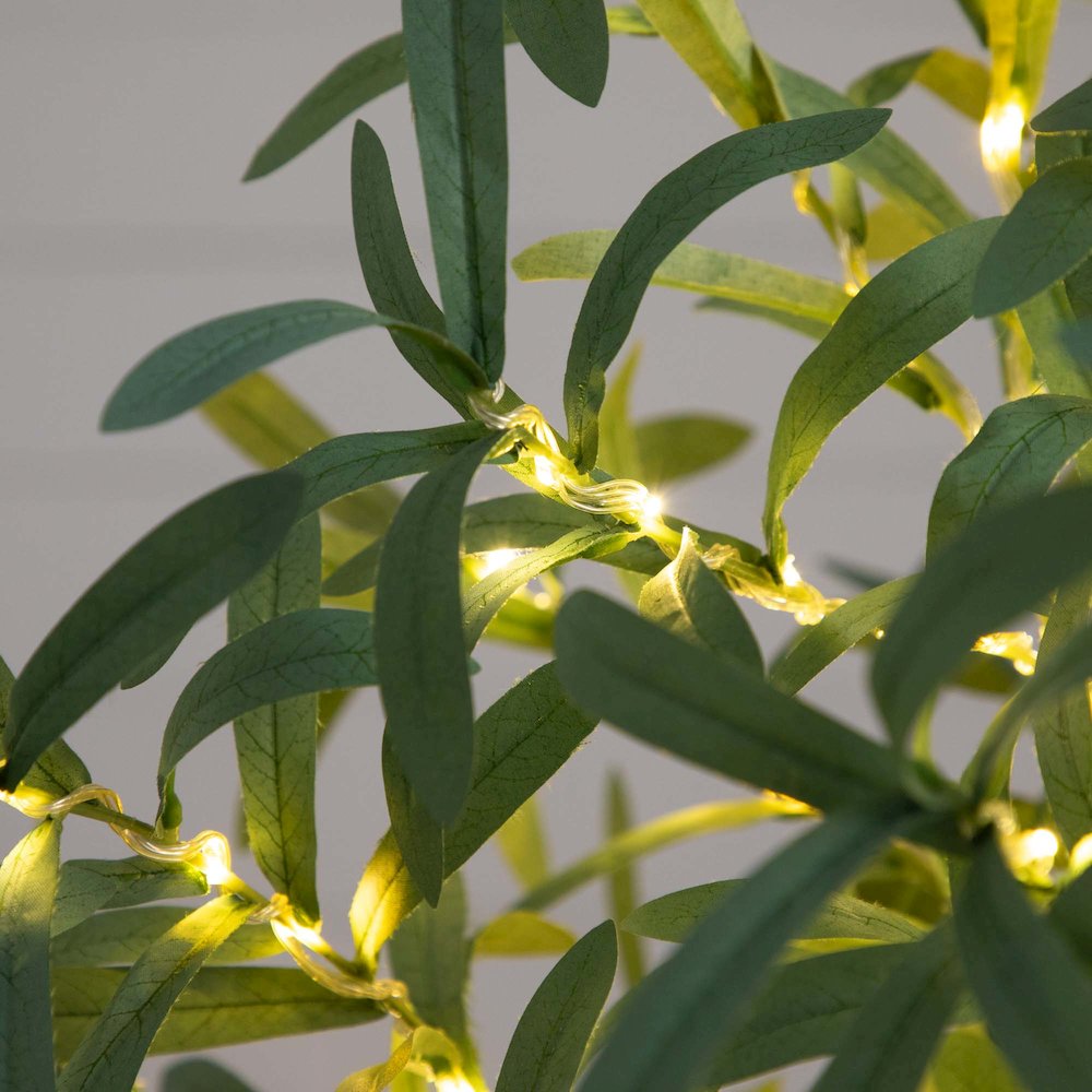 4ft. Lighted Artificial Olive Tree with 240 Warm White LED Lights. Picture 3