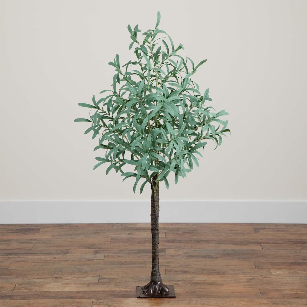 4ft. Lighted Artificial Olive Tree with 240 Warm White LED Lights. Picture 7