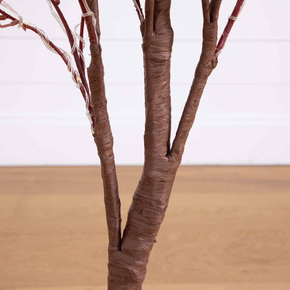 4ft. Pre-Lit Autumn Eucalyptus Artificial Fall Tree. Picture 2