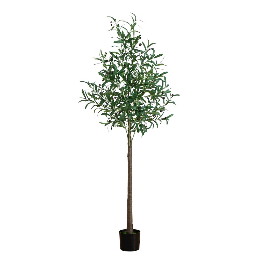 6ft. Lighted Artificial Olive Tree with 300 Warm White LED Lights. Picture 9