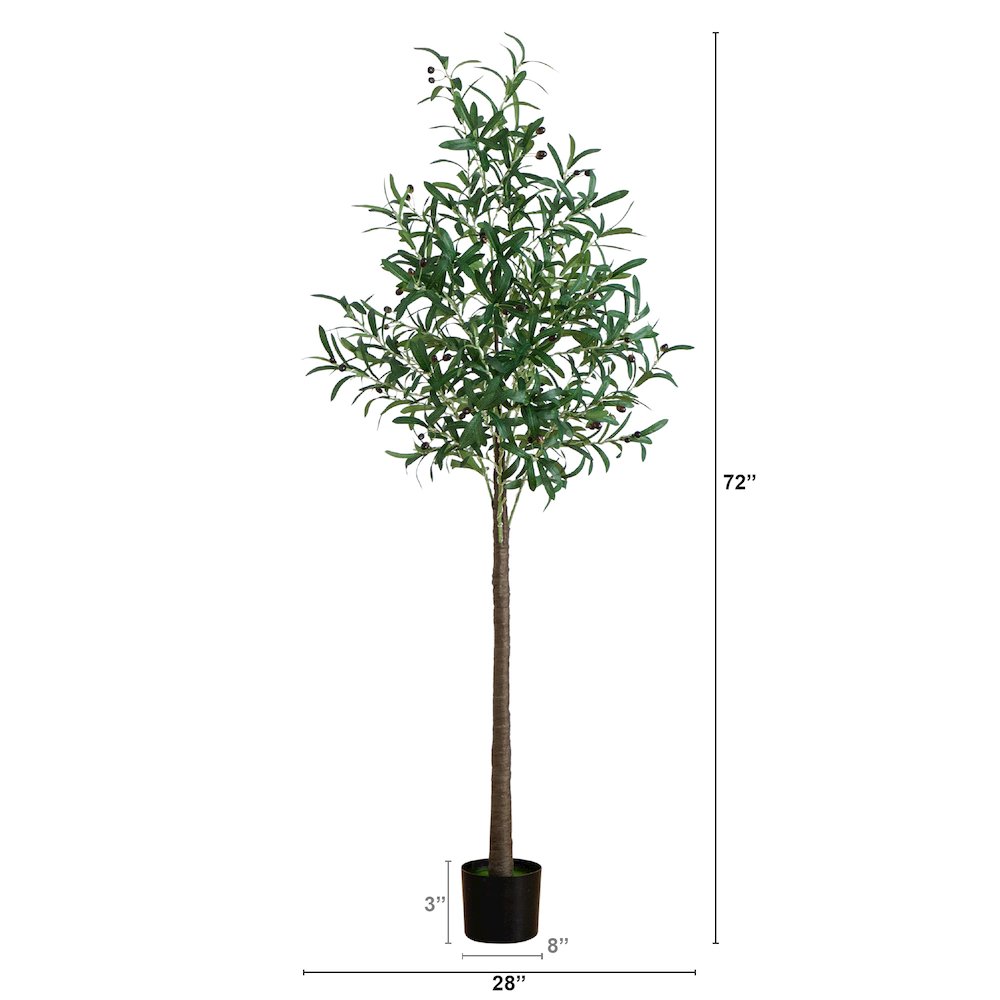 6ft. Lighted Artificial Olive Tree with 300 Warm White LED Lights. Picture 1