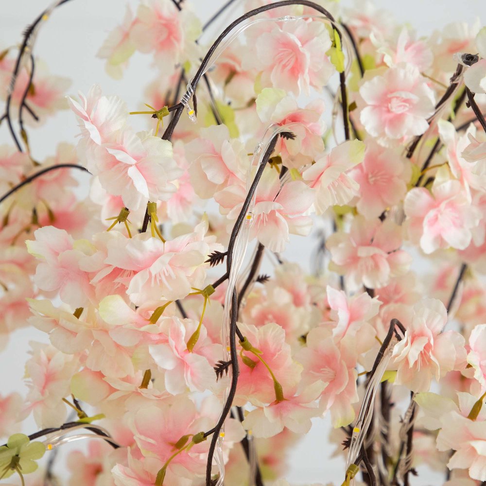 5ft. Lighted Artificial Cascading Cherry Blossom Tree. Picture 7