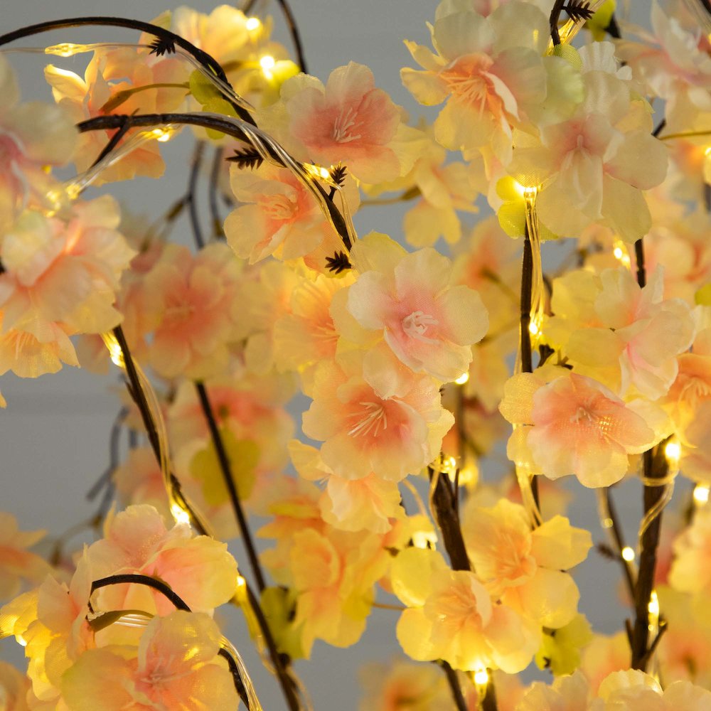 5ft. Lighted Artificial Cascading Cherry Blossom Tree. Picture 8