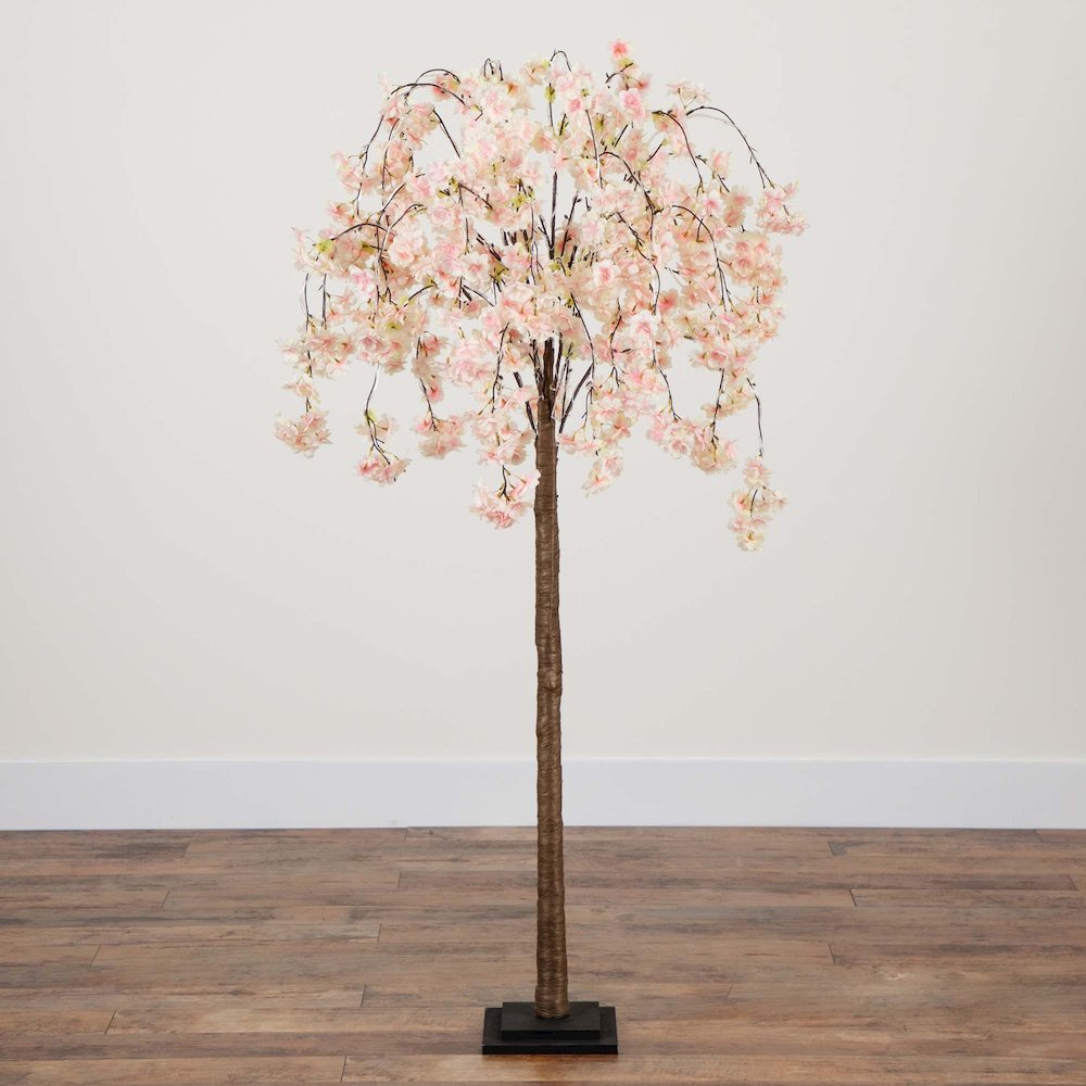 5ft. Lighted Artificial Cascading Cherry Blossom Tree. Picture 3
