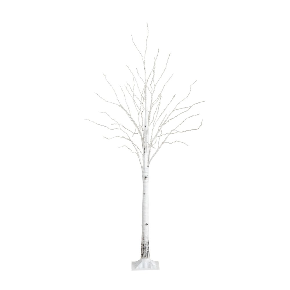 6ft. Pre-Lit Artificial White Birch Tree with 400 Color Changing LED Lights. Picture 1