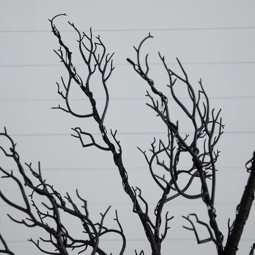 6ft. Pre-Lit Halloween Minimalist Twig Artificial Fall Tree. Picture 9