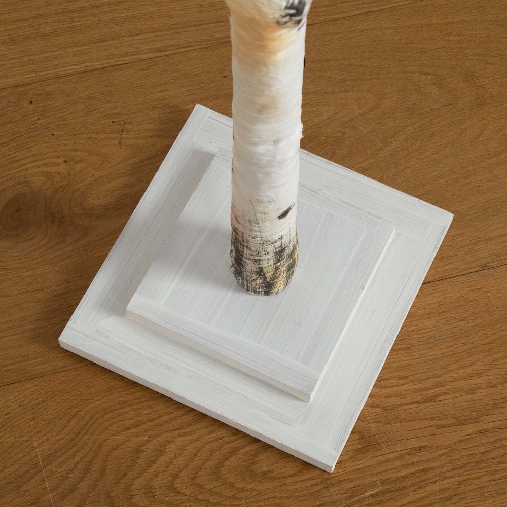 6ft. Pre-Lit Artificial White Birch Tree with 90 White LED Lights. Picture 9