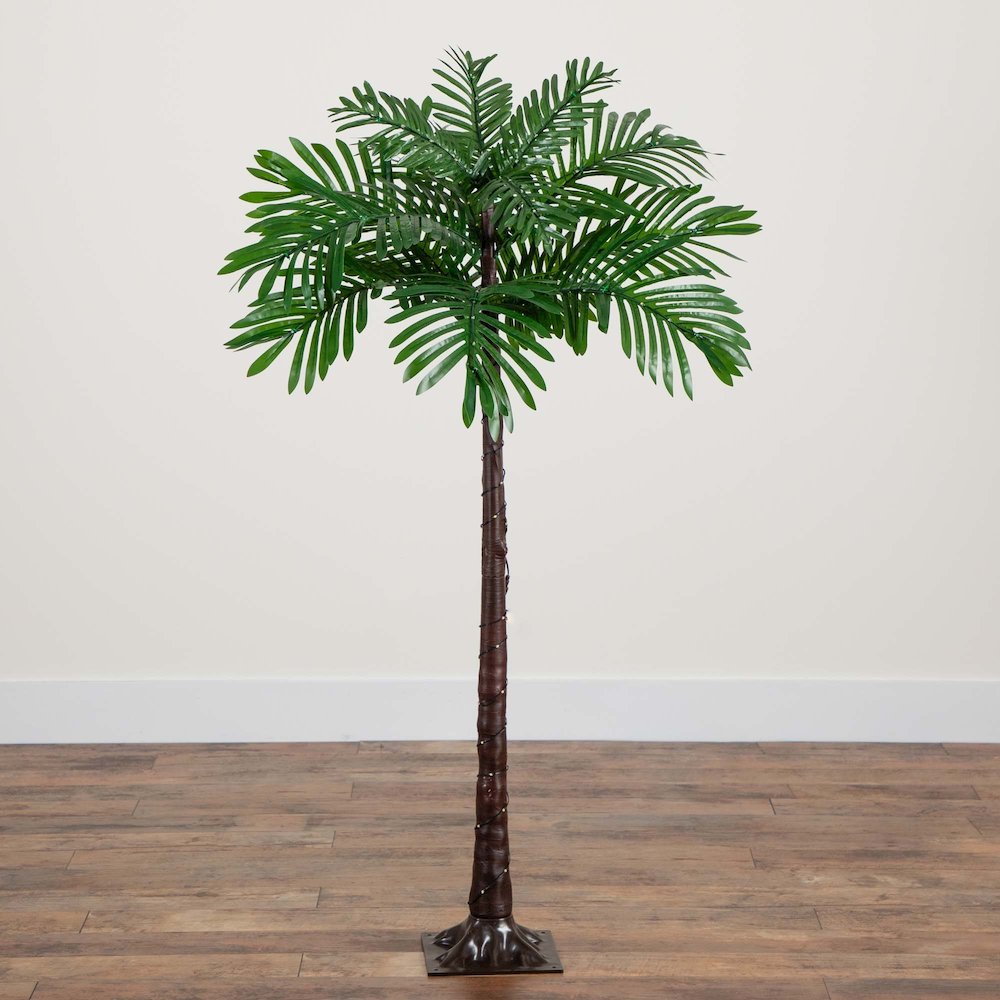 4ft. UV Resistant Lighted Artificial Palm Tree. Picture 4