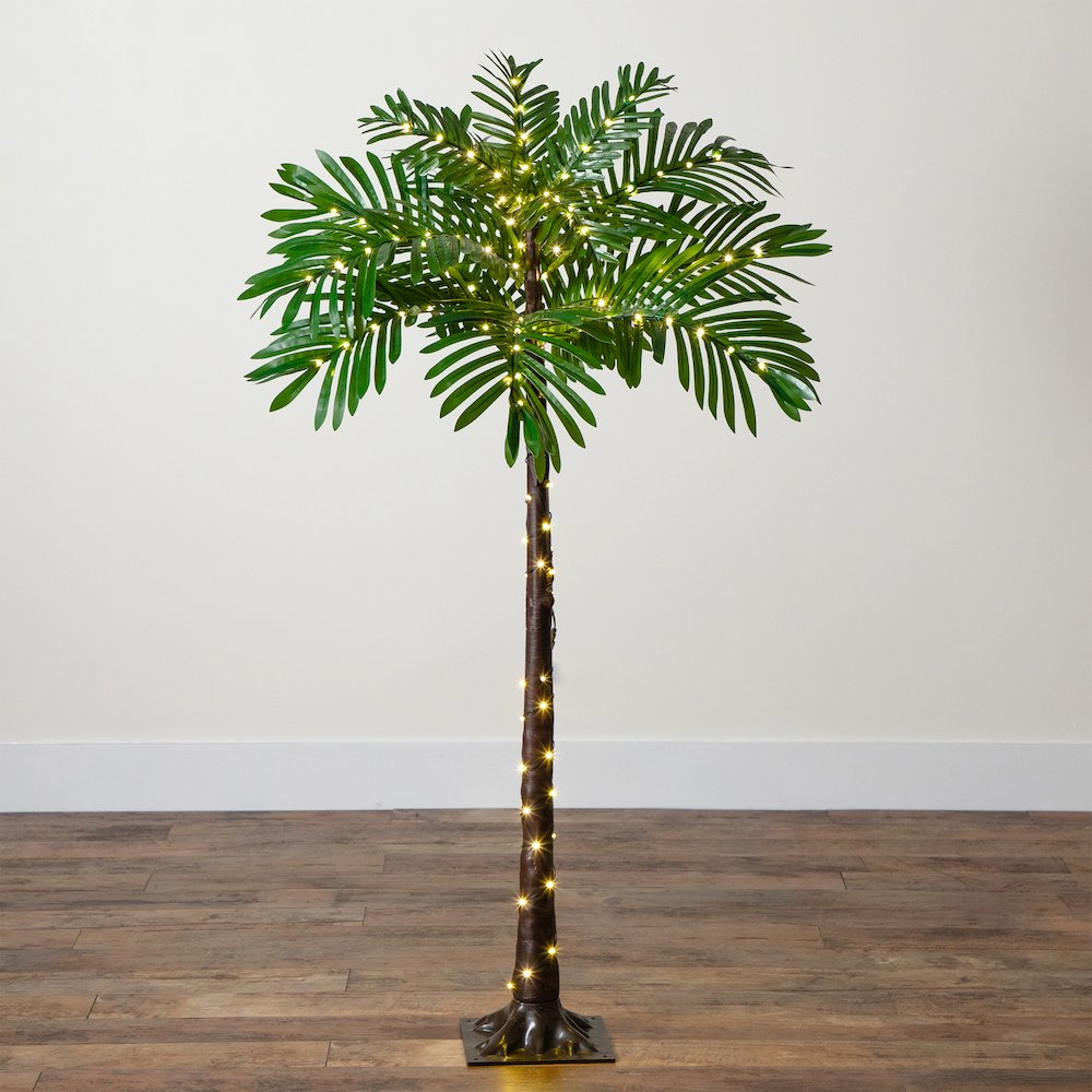 4ft. UV Resistant Lighted Artificial Palm Tree. Picture 5