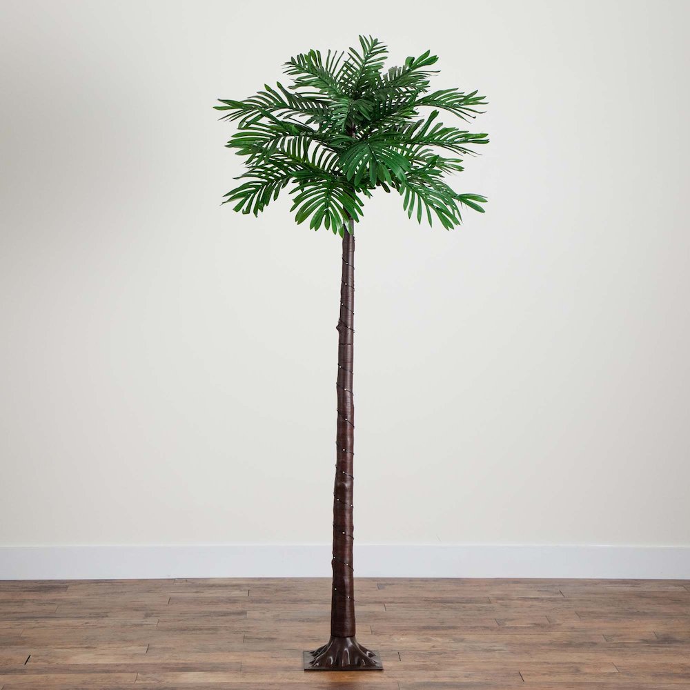 6ft. UV Resistant Lighted Artificial Palm Tree. Picture 6