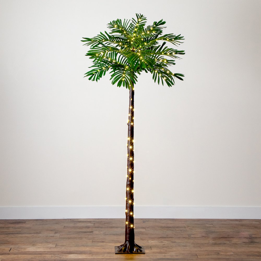 6ft. UV Resistant Lighted Artificial Palm Tree. Picture 7