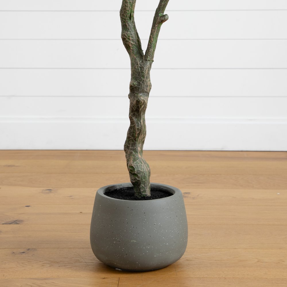 6ft. Artificial Autumn Dogwood Fall Tree in Decorative Planter. Picture 5