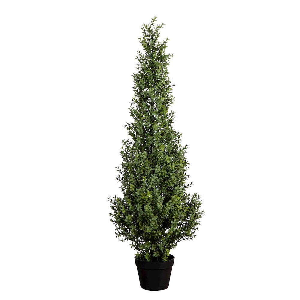 4ft. UV Resistant Artificial Boxwood Topiary Tree (Indoor/Outdoor). Picture 1