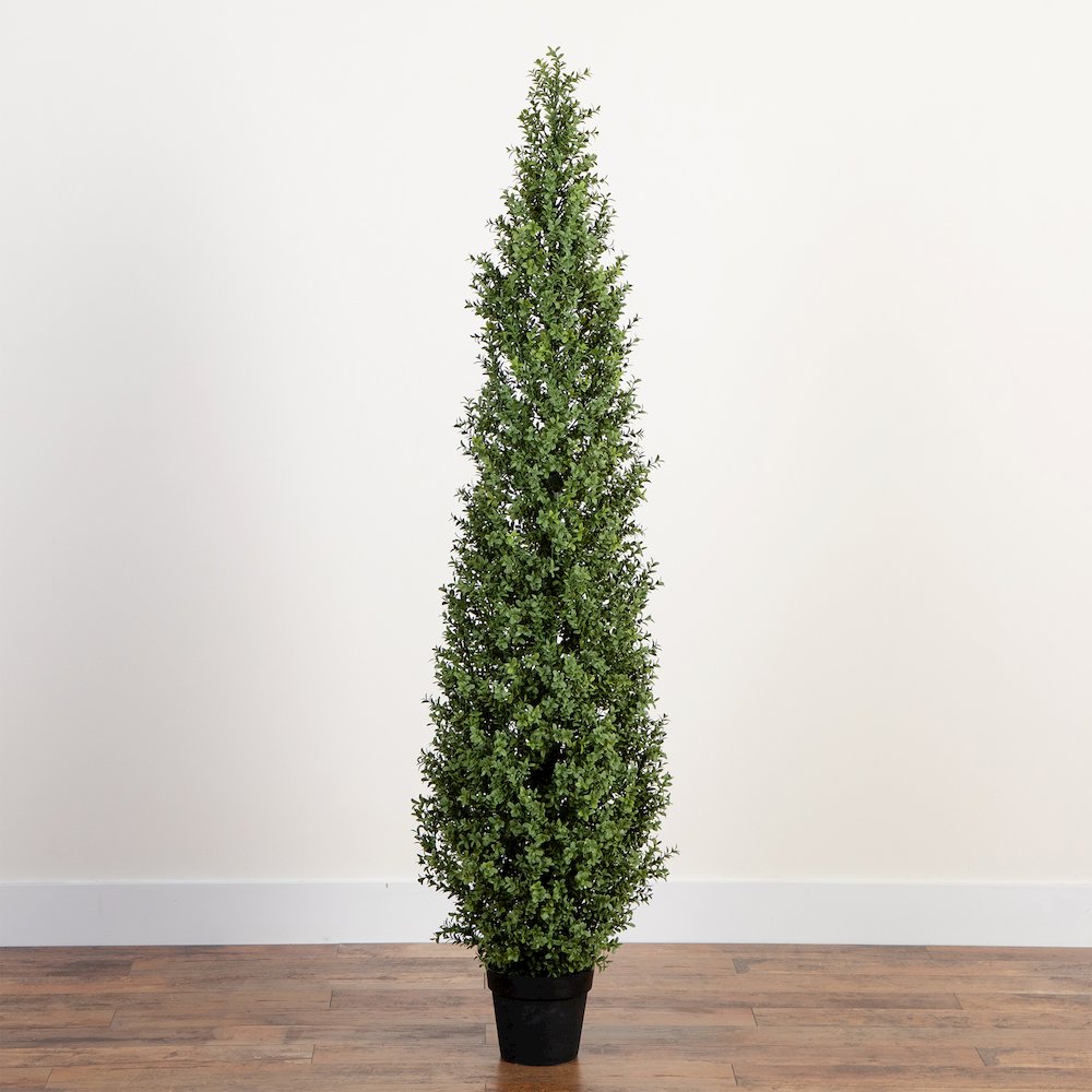 6ft. UV Resistant Artificial Boxwood Topiary Tree (Indoor/Outdoor). Picture 5