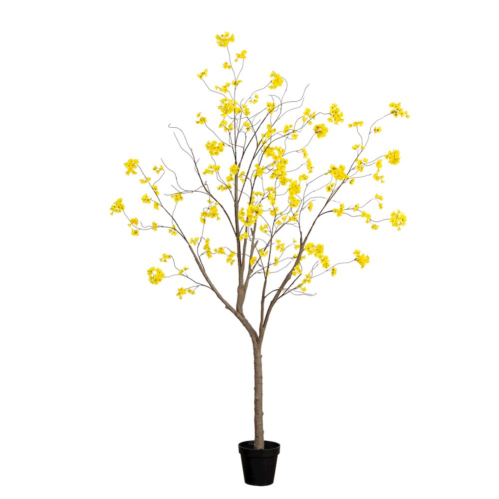 8ft. Artificial Bellflower Tree. Picture 1