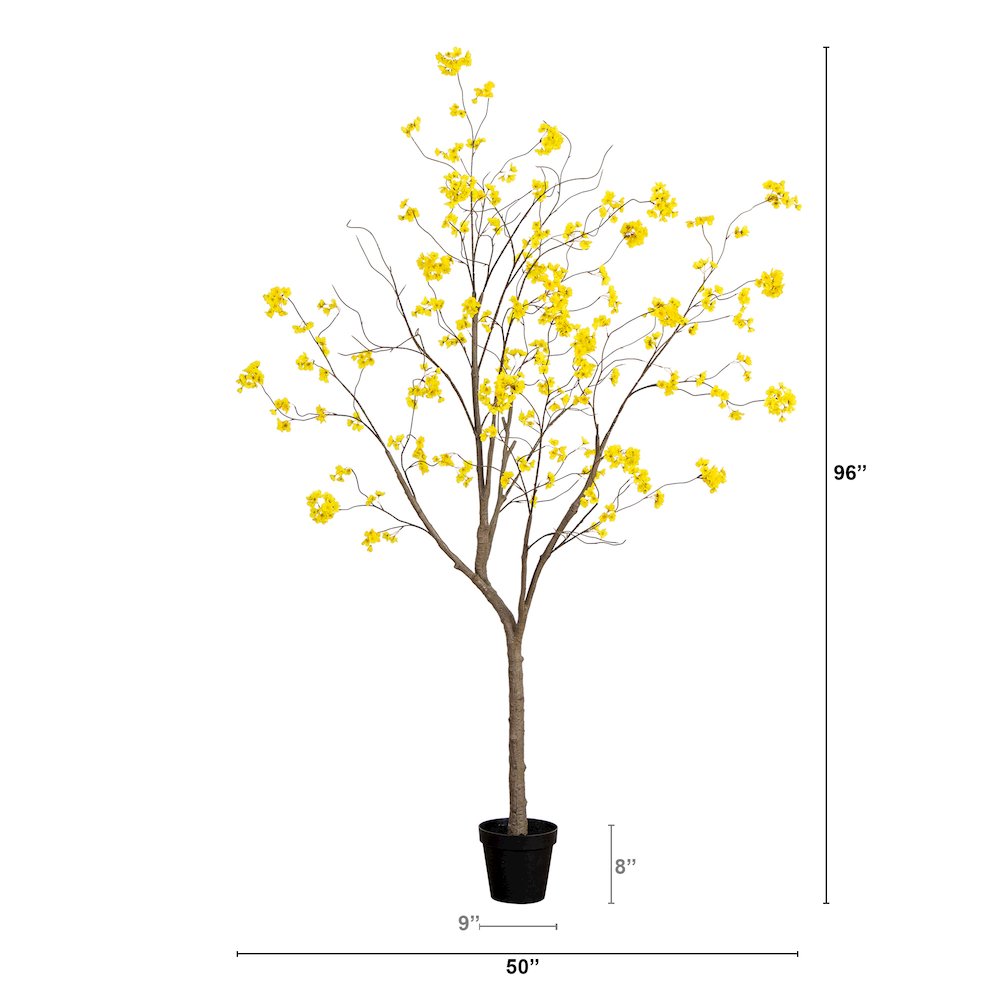 8ft. Artificial Bellflower Tree. Picture 2