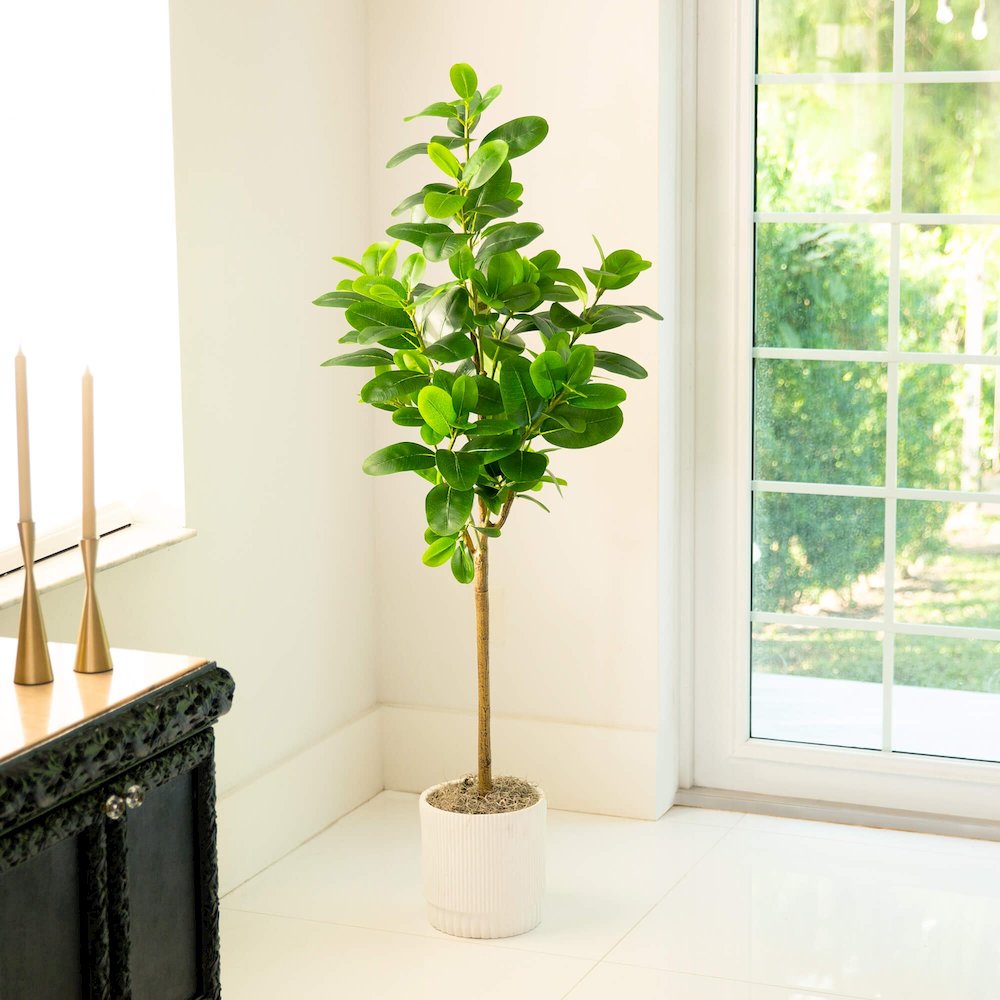 5ft. Artificial Audrey Ficus Tree. Picture 5