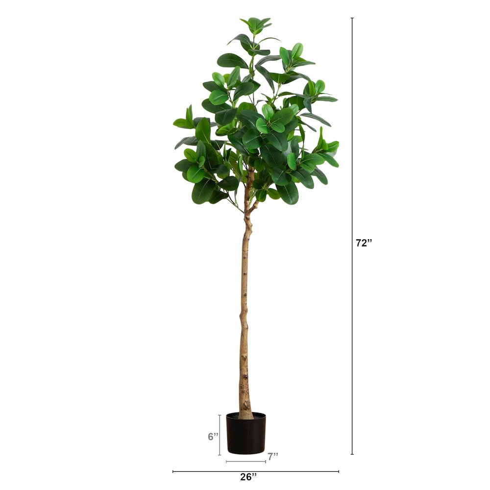 6ft. Artificial Audrey Ficus Tree. Picture 1