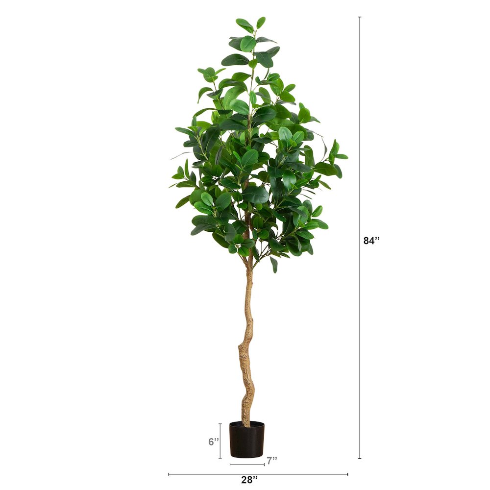 7ft. Artificial Audrey Ficus Tree. Picture 1